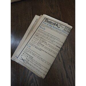 Vtg Butterick Pattern 5128 Pajama Robe Nightgown Size 4 Girl's 70's No Envelope